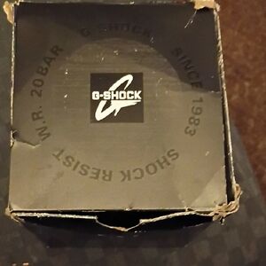 G-Shock Black Watch Packaging